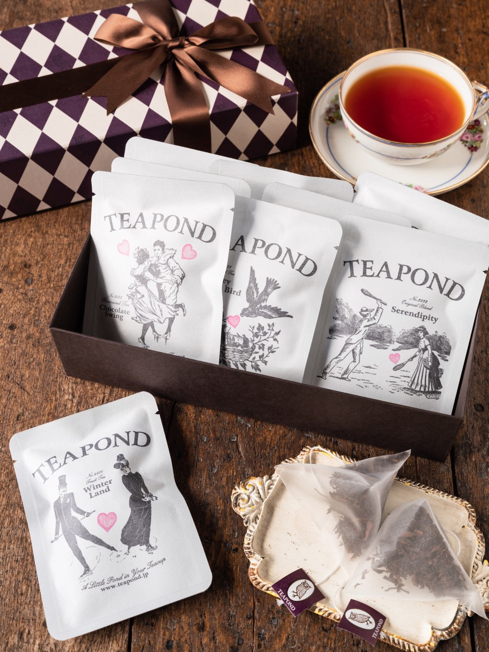 ティーポンド TEA POND 詰め合わせ 3種類 紅茶 ルイボスティー - 茶