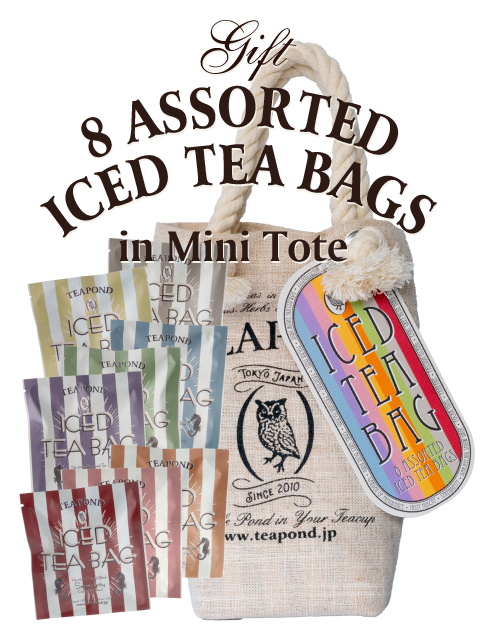 [Seasonal] 8 Assorted Iced Tea Bags in Mini Tote